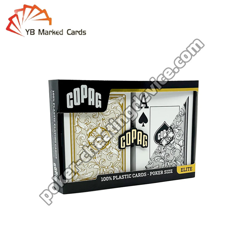 سلسلة Copag Legacy 100% بلاستيكية بطاقات مؤشرة بالخلف