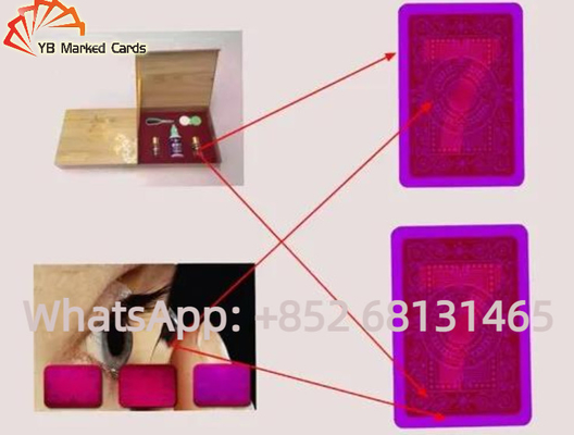 بطاقات لعب ملحوظة العدسات اللاصقة بالأشعة تحت الحمراء بوكر مع حبر غير مرئي