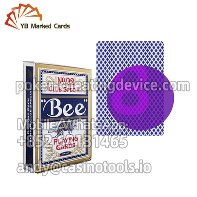 Bee No.92 بطاقات لعب مميزة بالأشعة تحت الحمراء لأجهزة الغش في البطاقات المميزة