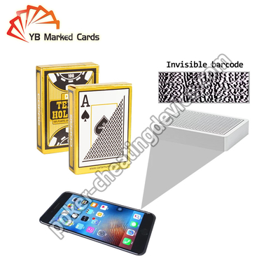 كود باركود بطاقات مميزة بالباركود Copag Texas Holdem Decks Secret Side Barcode Marked Decks